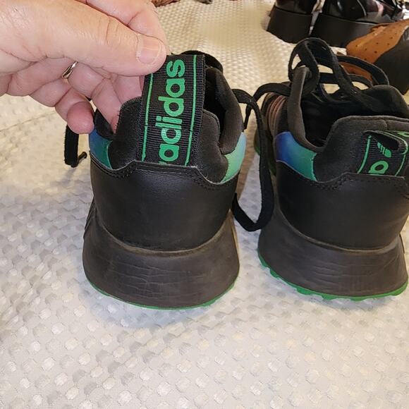 ADIDAS EUC WOMEN'S SIZE 7 RAINBOW ATHLETIC SNEAKERS SHOES - Picture 5 of 11